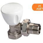 E.C.A. RV3 1/2 25 Adet Petek Havlupan Vanası Köşe Radyatör Valfi