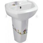 E.c.a Serel Çocuk Lavabo Mantar Dekor 40X50 + Çocuk Yarım Ayak Mantar Dekor - Beyaz - RENK