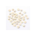 E Elmas 8 ml Kalp Yarım İnci Boncuk 30gr Krem
