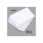 e Erta 35x50 Cm Beyaz Renkli Mukavva Karton 10 Adet Fon Kartonu Sert Renkli Karton