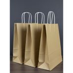 e ERTA Gold Renkli Kraft Çanta 25X31 cm 10 Adet Hediye Poşeti , Hediye Paketi , Kraft Kağıt Çanta - 25 x 31 cm
