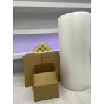 e ERTA Koli Taşınma SETI,40X30X30CM 5li Çift Oluklu Boş Karton, 1 Adet Koli Bandı, 40GR. 5mt Patpat - 5 Adet