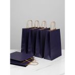 e ERTA Lacivert Renkli Kraft Çanta 25X31 cm 15 Adet Hediye Poşeti , Hediye Paketi , Kraft Kağıt Çanta - 25 x 31 cm