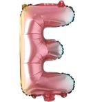 E Harf Gökkuşağı Folyo Balon16 İnç 36 cm