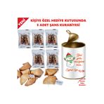 E-Hediyeci Kişiye Özel Yılbaşı Hediyesi, Kutu Hediye, Yılbaşı Konsept Hediye Kutusu (5 Adet Şans Kurabiyesi)