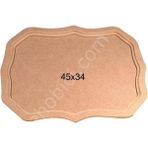 E Hobici Dalgalı Tepsi Ahşap (Mdf) Obje T696
