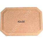 E Hobici Dikdörtgen Tepsi Ahşap (Mdf) Obje T702