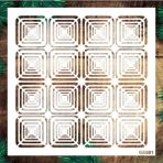 E Hobici Geometrik Desenler Stencil Şablon (25X25) GE-081 - Siyah