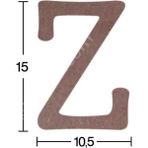 E Hobici Harf Ahşap Obje 18MM - Z
