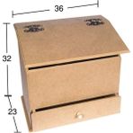 E Hobici Kapaklı Ekmeklik Ahşap Mdf Obje E326