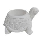 E Hobici Kaplumbağa Saksı 10X8CM - - - Beyaz