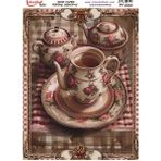 E Hobici Pirinç Dekopaj Kağıdı 30X42CM PT-3252 Çay Kahve Fincan - Karışık