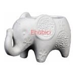 E Hobici Polyester Büyük Fil Saksi 17X9CM HYK518 - Renkli