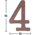 E Hobici Rakam Ahşap Obje 18MM - 4