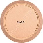 E Hobici Yuvarlak Tepsi Ahşap (Mdf) Obje T699