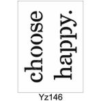 E Hobici YZ-146 Yazı Desenler Stencil Şablon 25 x 25 cm