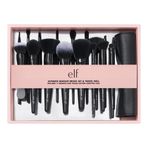 e.l.f. Ultimate Makyaj Fırça Seti ve Seyahat Rulosu, 17 Parça Fırça Seti, Göz Farı Fırçaları, Fondöten, Pudra, Kapatıcı ve daha fazlası, Vegan ve Zulüm İçermez