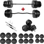 E-Life 109 kg Z Bar Dambıl Seti ve Halter Seti Ağırlık Fitness Seti