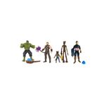 e-life shop Avenger Yenilmezler Eklemli Hulk Thor Captain America Grut & Roket Rakun 5li Karakter Oyuncak Seti