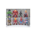 e-life shop Avengers 8'li Anime Oyuncak Seti Spiderman Ironman Hulkbuster Thanos B. Panther Thor Hulk C. America