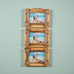 E-life shop El Yapımı Doğal Ahşap 3’lü Bambu Bamboo Fotoğraf Çerçevesi Dekoratif Ev Ofis Hediyesi Duvar Süsü - 2