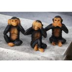 E-life shop Görmedim Duymadım Bilmiyorum 3lü Maymun Biblo Hediyelik Dekoratif Ürün Masa Süsü Ofis Ev Hediyesi 1