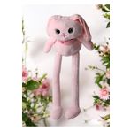 e-life shop İthal Kumaş Kulakları & Ayakları Uzayıp Küçülen Sevimli Tavşan Peluş Oyuncak & Uyku Arkadaşı 75 cm.