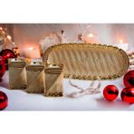 e-life shop Lüks Porselen 3lü Tealight Mumluk Şamdan Biblo Heykel Hediyelik Dekoratif Ürün Masa Süsü Ev Hediye 5
