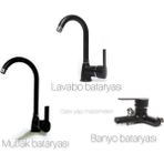 E.M.A. 3 Lü Set Mutfak Banyo ve Lavabo Bataryası - Gri