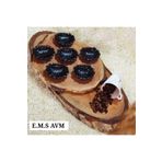 E.M.S AVM 6 Adet Siyah Istiridye Kahve Yanı Sunumluk Şekerlik Lokumluk Ikramlık Uzunluk: 7 Cm En: 5 Cm.