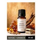E.M.S AVM Miski Amber Saf Esansiyel Uçucu Yağ Buhurdanlık Yağı Difüzör Esansı Aromaterapi Oda Kokusu