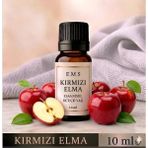 E.M.S KIRMIZI ELMA Esansiyel Uçucu Yağ Buhurdanlık Yağı Difüzör Esansı Oda Kokusu Esansı MUM ESANSI 10 ML.