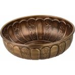 E Orient Metalik Hamam Tası Osmanlı Motifli Metal Banyo Tası Metal - Haki