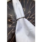 E-Sanat Evi Gümüş Metal 6 Adet Peçete Halkası