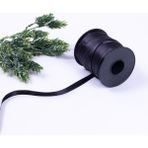 E-Sanat Evi Siyah 10 mm 5 mt Saten Kurdele