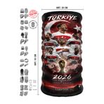 e-Taktik 2026 Dünya Kupası Türkiye Milli Takımı Boyunluk Maske Bandana Baf