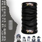 E-Taktik Bekçi Maske Baf Boyunluk Bandana - Standart - Siyah - Beyaz - Gri