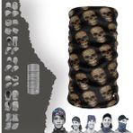 E-Taktik Çoklu Kurukafa Boyunluk Maske Baf Bandana - Standart - Sarı-YL15