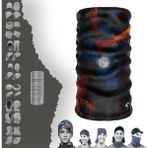 E-Taktik Dolunay Manzaralı Boyunluk Maske Baf Bandana - Standart - Siyah - Koyu Gri - Lacivert