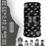 E-Taktik Etnik Damla Desenli "dikişsiz Hafif Ucuz" Baf Boyunluk Bandana Maske - Tek Beden - 010 - Siyah