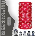 E-Taktik Etnik Damla Desenli "dikişsiz Hafif Ucuz" Baf Boyunluk Bandana Maske - Tek Beden - 610 - Kırmızı