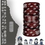 E-Taktik Etnik Damla Desenli "dikişsiz Hafif Ucuz" Baf Boyunluk Bandana Maske - Tek Beden - Bordo