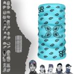 E-Taktik Etnik Damla Desenli "dikişsiz Hafif Ucuz" Baf Boyunluk Bandana Maske - Tek Beden - Turkuaz