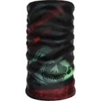 E-Taktik Extreme Kuru Kafa Iskelet Ağız Boyunluk Maske - Standart - Kırmızı - Mor - Yeşil Çizgili