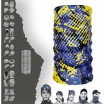E-Taktik Extreme Mor Sarı Karışık Desenli Boyunluk Bandana Baf Toka Maske Saçbandı - Standart