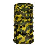 E-Taktik Extreme Sarı Kamuflaj Desenli Boyunluk Buff Bandana Saç Bandı Balaclava Yüz Maskesi