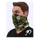 E-Taktik Extreme Yeşil Kamuflaj Desenli Boyunluk Buff Bandana Saç Bandı Balaclava Yüz Maskesi