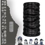 E-Taktik Gemi Tekne Desenli Boyunluk Maske Baf Bandana - Standart - Silver-White-Gray Vi