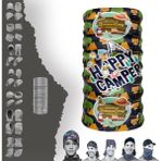 E-Taktik Happy Camper Yazılı Boyunluk Maske Baf Bandana - Standart - Sarı-YL15