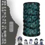 E-Taktik Küçük Deniz Atı Desenli Boyunluk Maske Baf Bandana - Standart - Mavi - Mavi - Reflektif